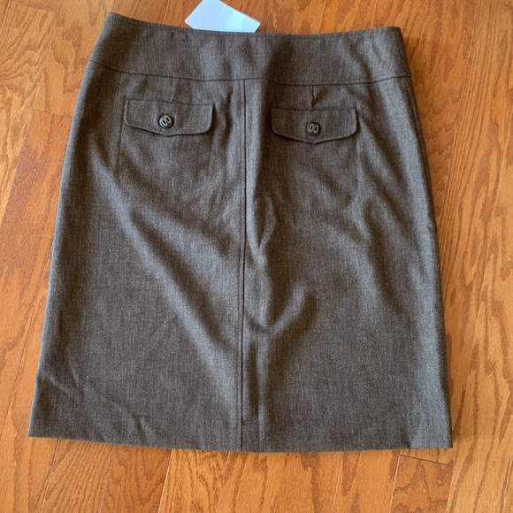 Magaschoni Brown Button A Line Skirt NWT - Picture 9 of 9